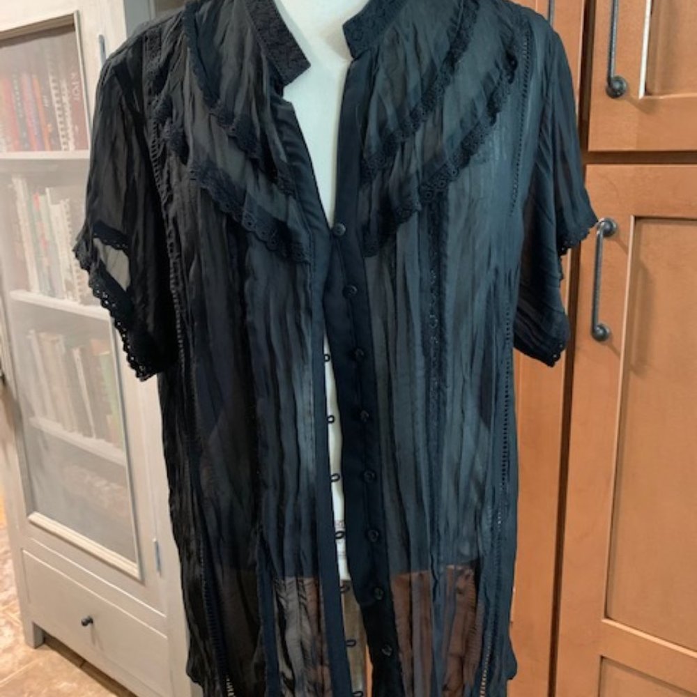 Embroidered Top for Layering